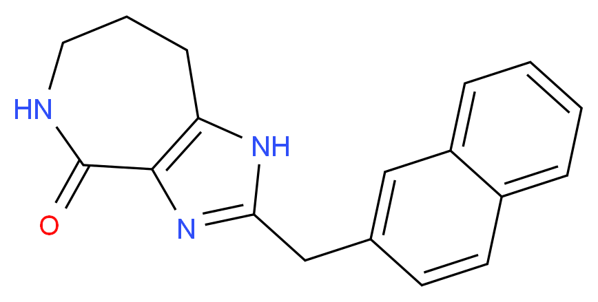 2-(2-naphthylmethyl)-5,6,7,8-tetrahydroimidazo[4,5-c]azepin-4(1H)-one_分子结构_CAS_)