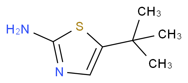 5-tert-butyl-1,3-thiazol-2-amine_分子结构_CAS_299417-31-5