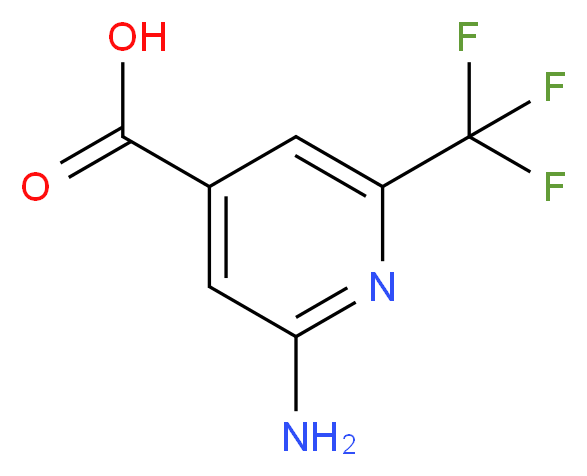 2-amino-6-(trifluoromethyl)isonicotinic acid_分子结构_CAS_1060810-74-3)