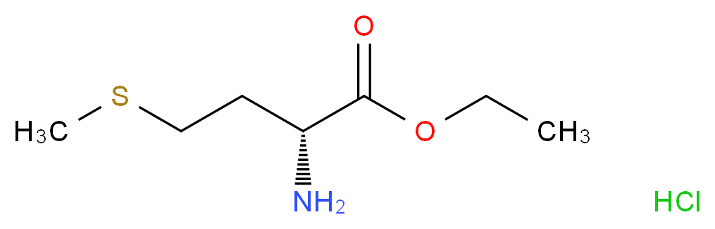 ethyl (2R)-2-amino-4-(methylsulfanyl)butanoate hydrochloride_分子结构_CAS_7512-43-8