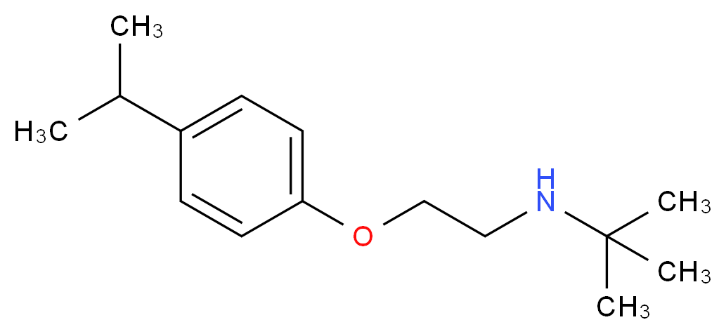 N-[2-(4-Isopropylphenoxy)ethyl]-2-methyl-2-propanamine_分子结构_CAS_)