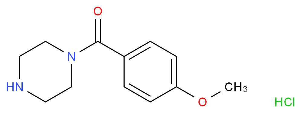 1-(4-methoxybenzoyl)piperazine hydrochloride_分子结构_CAS_94747-49-6)