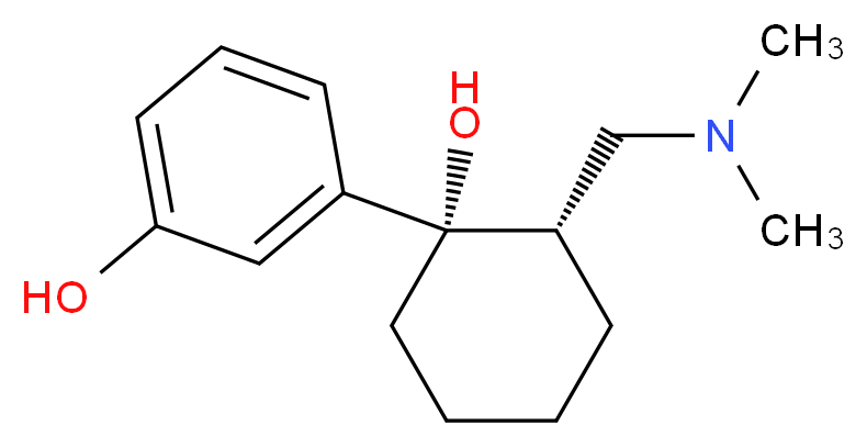 3-[(1S,2S)-2-[(dimethylamino)methyl]-1-hydroxycyclohexyl]phenol_分子结构_CAS_144830-15-9