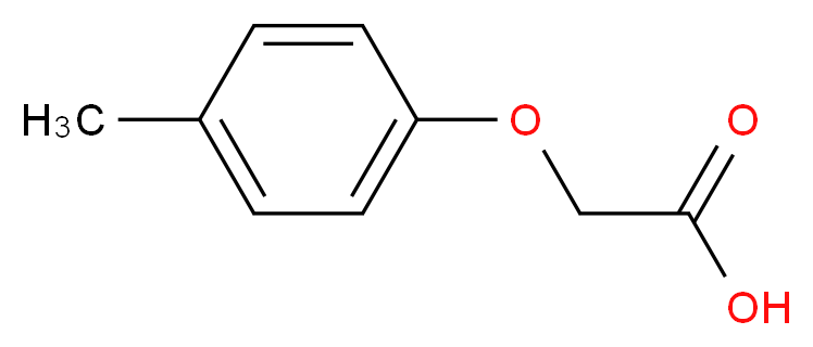 4-甲基苯氧基乙酸_分子结构_CAS_940-64-7)