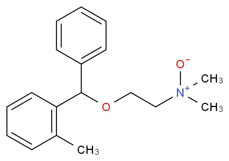 N,N-dimethyl-2-[(2-methylphenyl)(phenyl)methoxy]ethanamine oxide_分子结构_CAS_29215-00-7