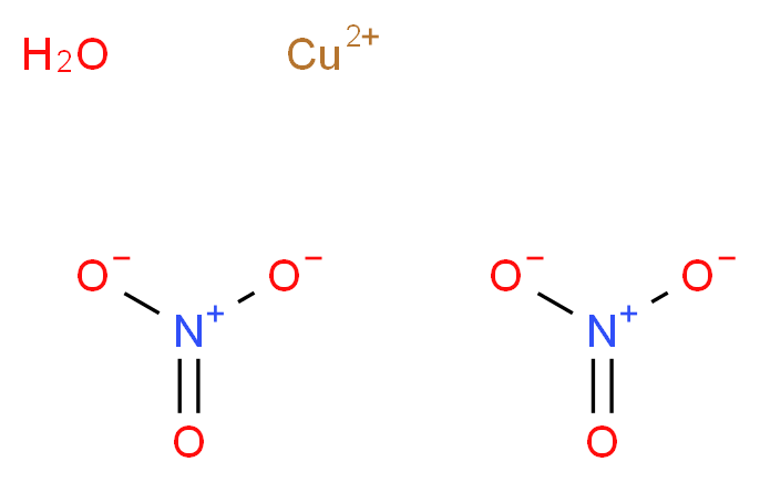 copper(2+) ion hydrate dinitrate_分子结构_CAS_13778-31-9