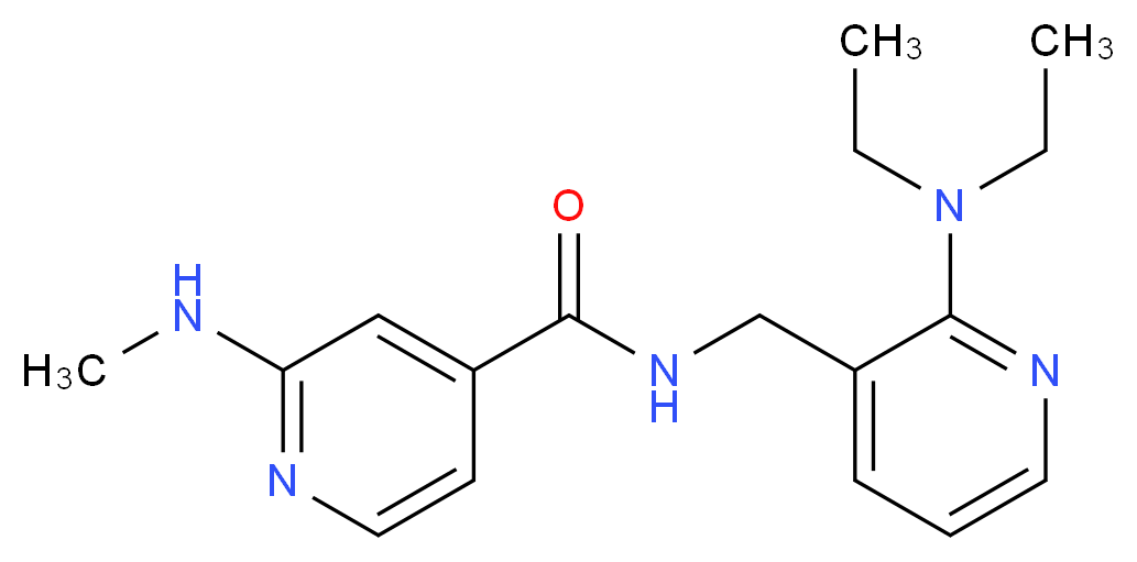 N-{[2-(diethylamino)-3-pyridinyl]methyl}-2-(methylamino)isonicotinamide_分子结构_CAS_)