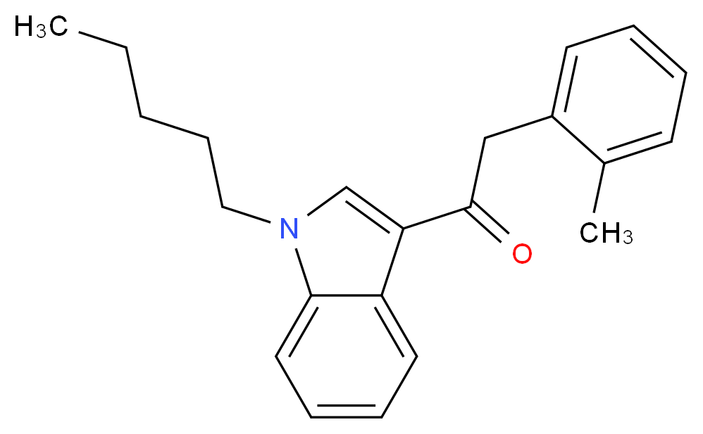 2-(2-methylphenyl)-1-(1-pentyl-1H-indol-3-yl)ethan-1-one_分子结构_CAS_864445-39-6