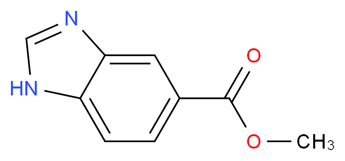 Methyl benzimidazole-5-carboxylate_分子结构_CAS_26663-77-4)