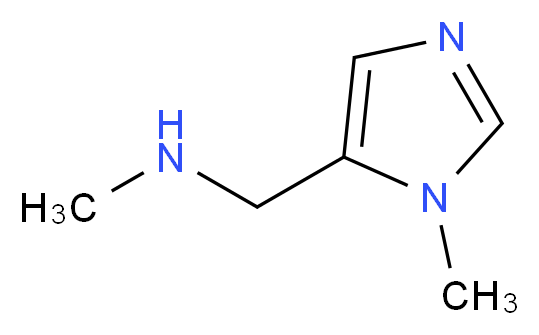 methyl[(1-methyl-1H-imidazol-5-yl)methyl]amine_分子结构_CAS_384821-19-6