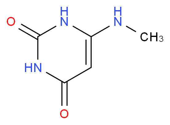 6-(methylamino)-1,2,3,4-tetrahydropyrimidine-2,4-dione_分子结构_CAS_34284-87-2