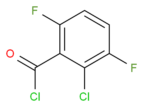 2-Chloro-3,6-difluorobenzoyl chloride 98%_分子结构_CAS_261762-42-9)