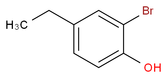 2-Bromo-4-ethylphenol_分子结构_CAS_64080-15-5)
