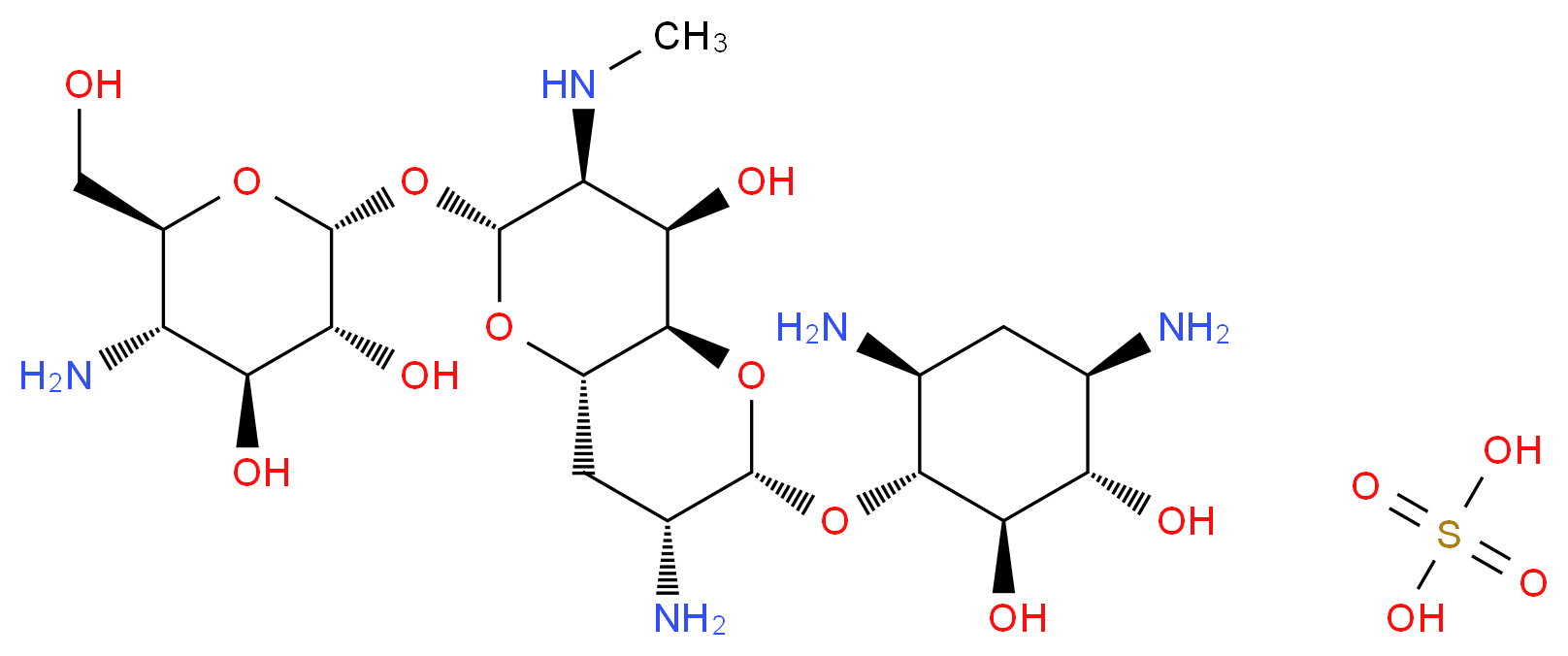 Apramycin sulfate salt_分子结构_CAS_65710-07-8)