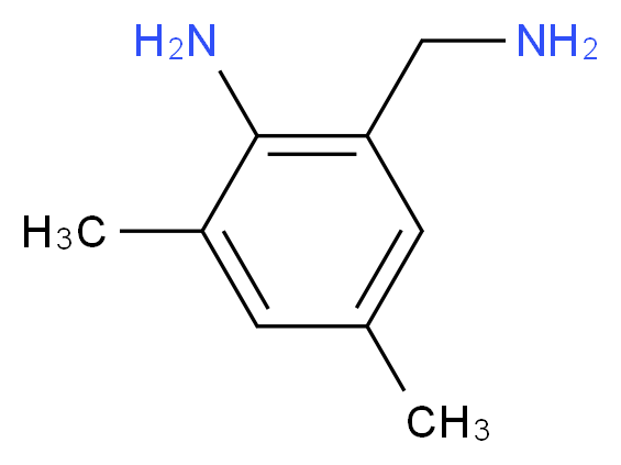 2-(aminomethyl)-4,6-dimethylaniline_分子结构_CAS_1138027-34-5)