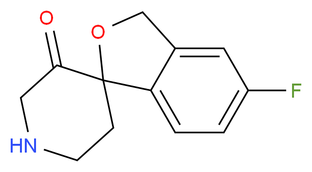 5-fluoro-3H-spiro[2-benzofuran-1,4'-piperidine]-5'-one_分子结构_CAS_707541-47-7