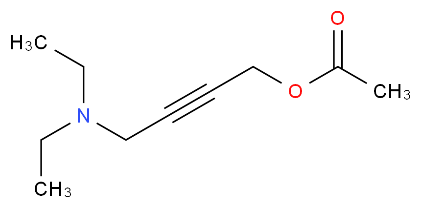 4-(DiethylaMino)but-2-yn-1-yl acetate_分子结构_CAS_22396-77-6)