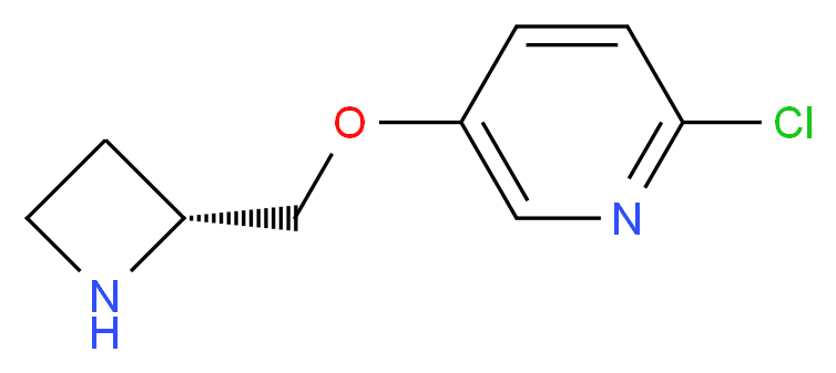 5-[(2R)-azetidin-2-ylmethoxy]-2-chloropyridine_分子结构_CAS_198283-73-7