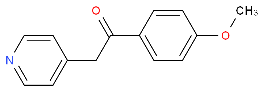1-(4-Methoxy-phenyl)-2-pyridin-4-yl-ethanone_分子结构_CAS_6576/6/3)