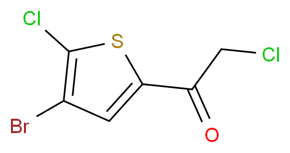 1-(4-bromo-5-chloro-2-thienyl)-2-chloroethan-1-one_分子结构_CAS_306935-99-9)