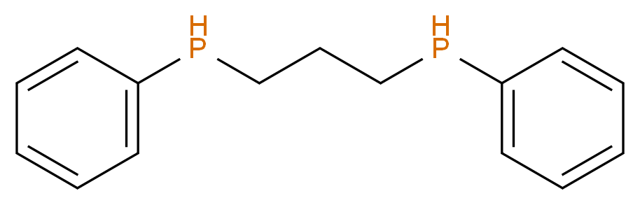 phenyl[3-(phenylphosphanyl)propyl]phosphane_分子结构_CAS_28240-66-6