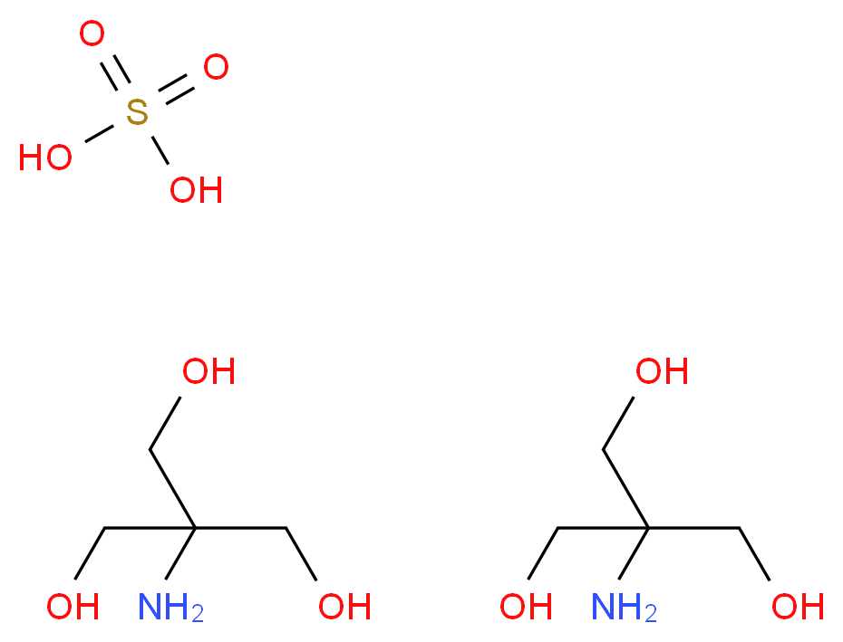 TRIS HEMISULFATE_分子结构_CAS_6992-38-7)