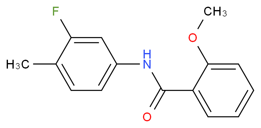 N-(3-fluoro-4-methylphenyl)-2-methoxybenzamide_分子结构_CAS_903800-72-6