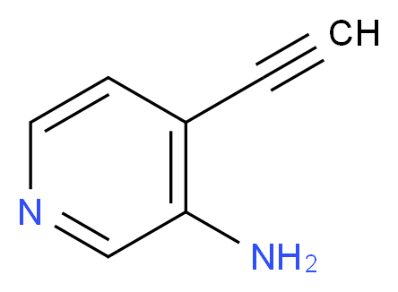 4-ethynylpyridin-3-amine_分子结构_CAS_1196156-75-8)