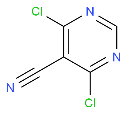 4,6-dichloropyrimidine-5-carbonitrile_分子结构_CAS_5305-45-3