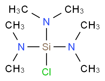 [chlorobis(dimethylamino)silyl]dimethylamine_分子结构_CAS_13307-05-6