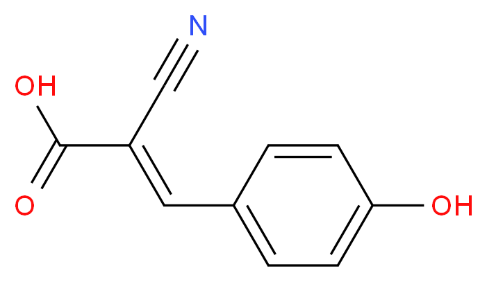 α-氰基-4-羟基肉桂酸_分子结构_CAS_28166-41-8)