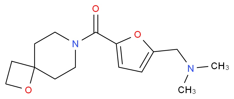 N,N-dimethyl-1-[5-(1-oxa-7-azaspiro[3.5]non-7-ylcarbonyl)-2-furyl]methanamine_分子结构_CAS_)