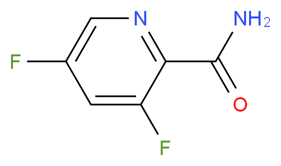 3,5-difluoropyridine-2-carboxamide_分子结构_CAS_)