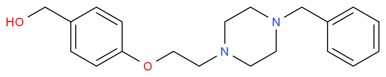{4-[2-(4-Benzylpiperazino)ethoxy]phenyl}methanol_分子结构_CAS_937604-12-1)