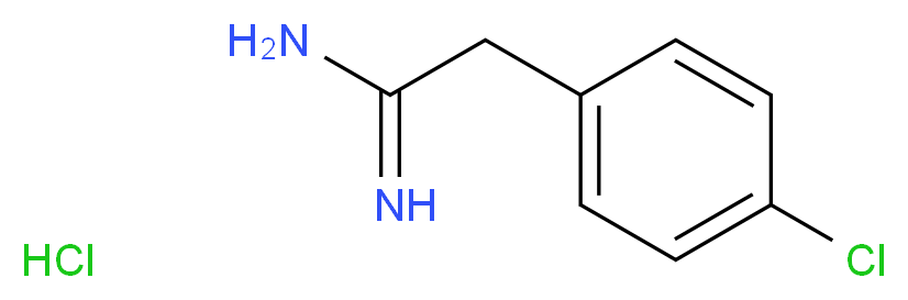 2-(4-chlorophenyl)ethanimidamide hydrochloride_分子结构_CAS_55154-90-0