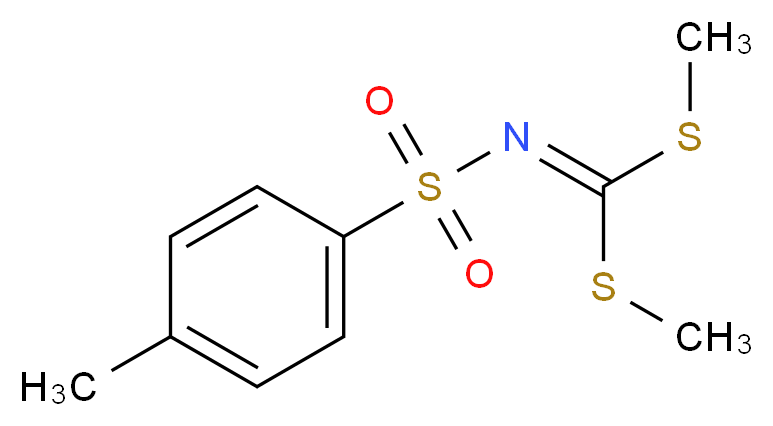 N-[bis(methylsulfanyl)methylidene]-4-methylbenzene-1-sulfonamide_分子结构_CAS_2651-15-2