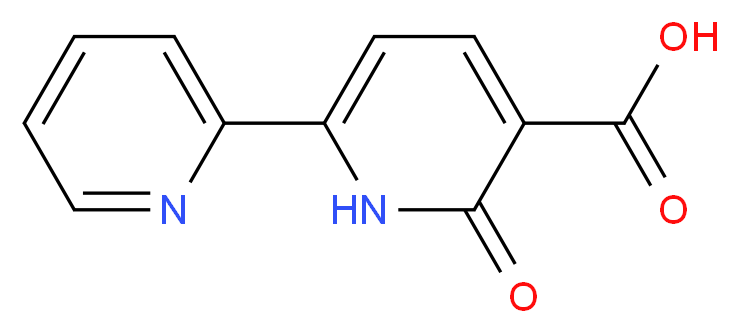 2-oxo-6-(pyridin-2-yl)-1,2-dihydropyridine-3-carboxylic acid_分子结构_CAS_)