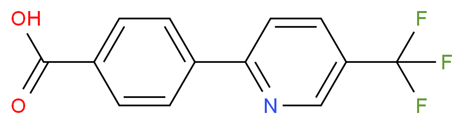 4-[5-(trifluoromethyl)pyrid-2-yl]benzoic acid_分子结构_CAS_223127-47-7)
