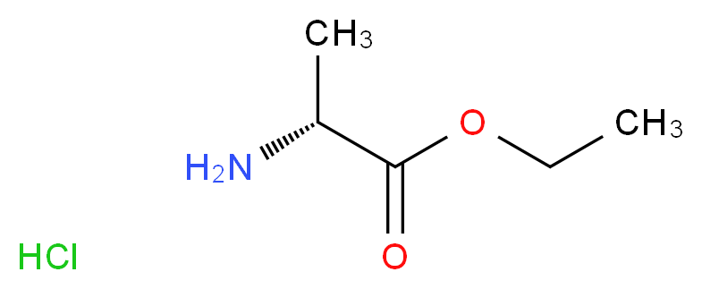 ethyl (2R)-2-aminopropanoate hydrochloride_分子结构_CAS_6331-09-5