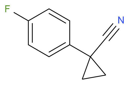 1-(4-fluorophenyl)cyclopropanecarbonitrile_分子结构_CAS_97009-67-1)