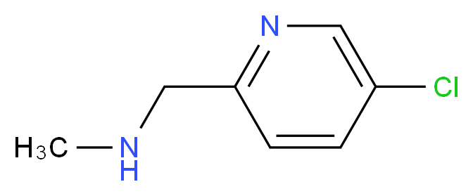 [(5-chloropyridin-2-yl)methyl](methyl)amine_分子结构_CAS_1060802-06-3