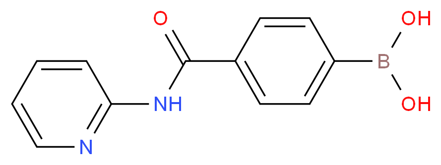 {4-[(pyridin-2-yl)carbamoyl]phenyl}boronic acid_分子结构_CAS_850568-25-1