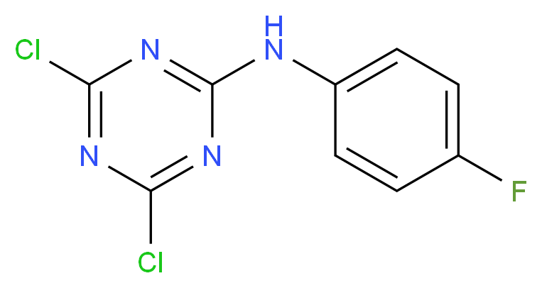 N2-(4-fluorophenyl)-4,6-dichloro-1,3,5-triazin-2-amine_分子结构_CAS_)