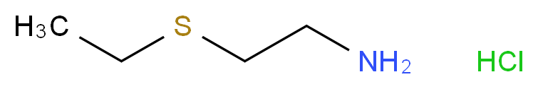 2-(乙硫基)乙胺 盐酸盐_分子结构_CAS_54303-30-9)