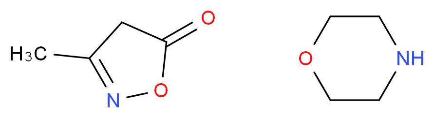 3-methyl-4,5-dihydro-1,2-oxazol-5-one; morpholine_分子结构_CAS_67823-26-1