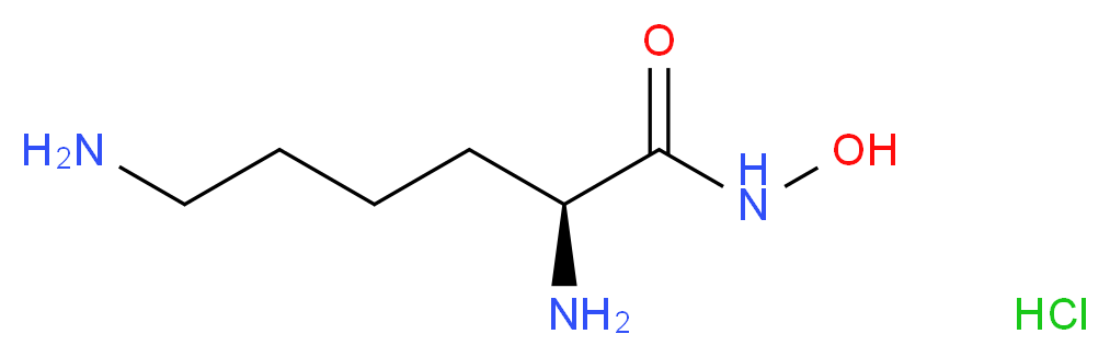 (2S)-2,6-diamino-N-hydroxyhexanamide hydrochloride_分子结构_CAS_52760-35-7