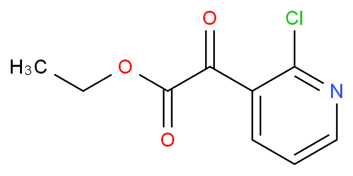 ethyl 2-(2-chloropyridin-3-yl)-2-oxoacetate_分子结构_CAS_902837-56-3