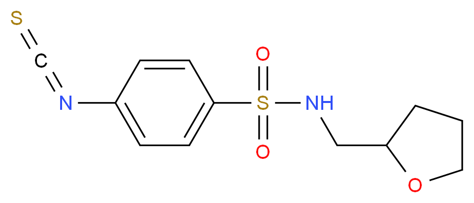 4-Isothiocyanato-N-(tetrahydrofuran-2-ylmethyl)-benzenesulfonamide_分子结构_CAS_)
