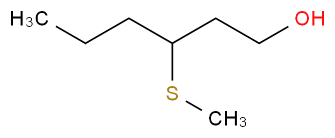 3-(methylsulfanyl)hexan-1-ol_分子结构_CAS_51755-66-9