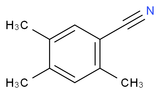 2,4,5-三甲基苯甲腈_分子结构_CAS_58260-83-6)